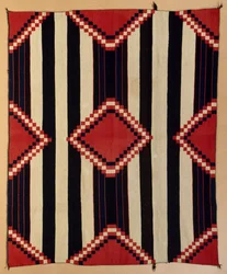 Navajo Phase III chiefs blanket, 1880-90
